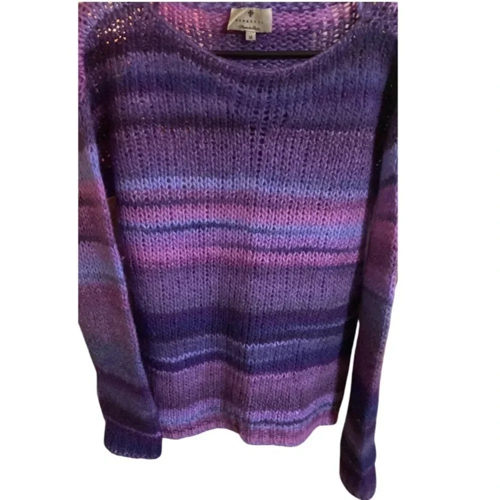 Berretti Purple Pink Wool Blend Sweater Size Medium - Picture 4 of 7